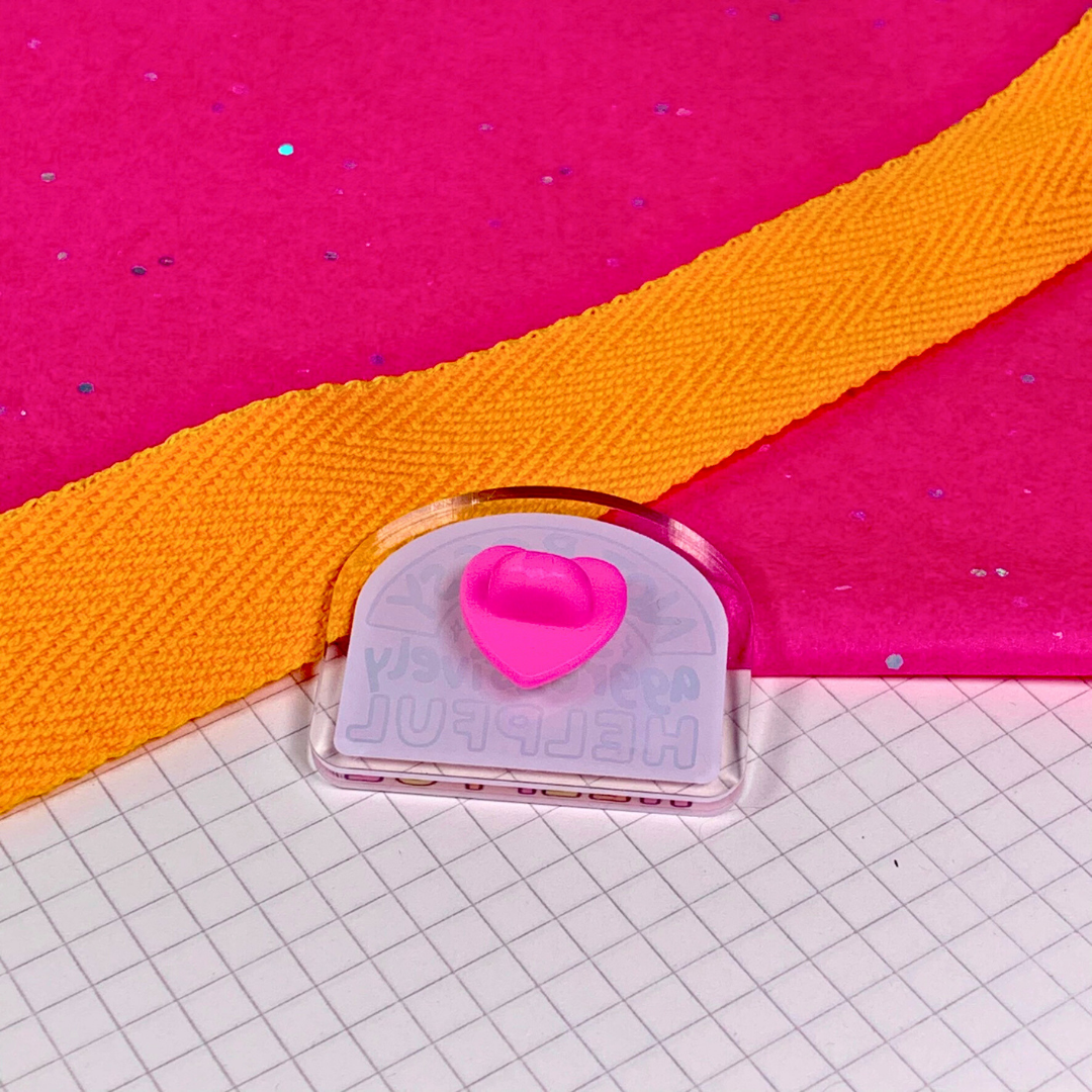 Not Bossy, Just Aggressively Helpful - Acrylic Pin