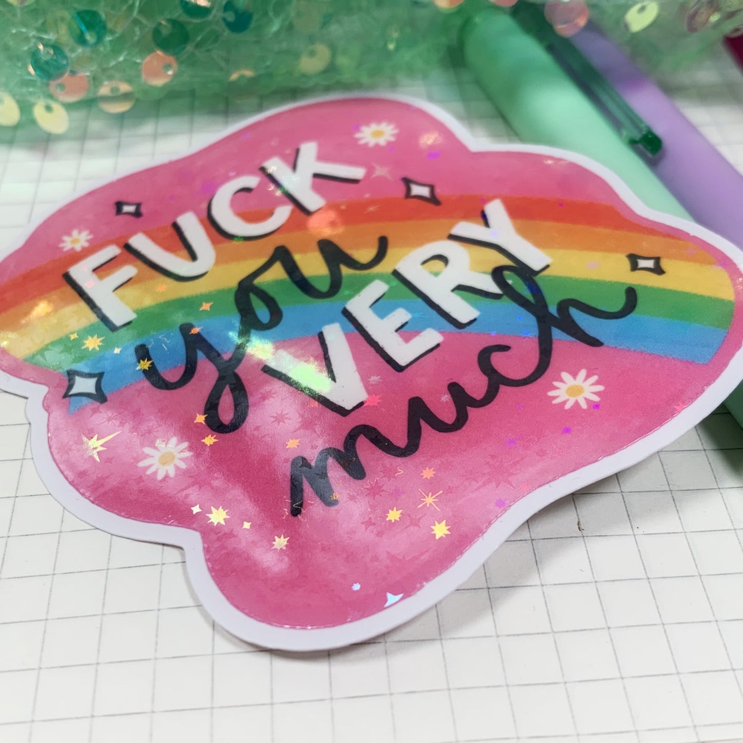 Fuck You Very Much - Vinyl Sticker