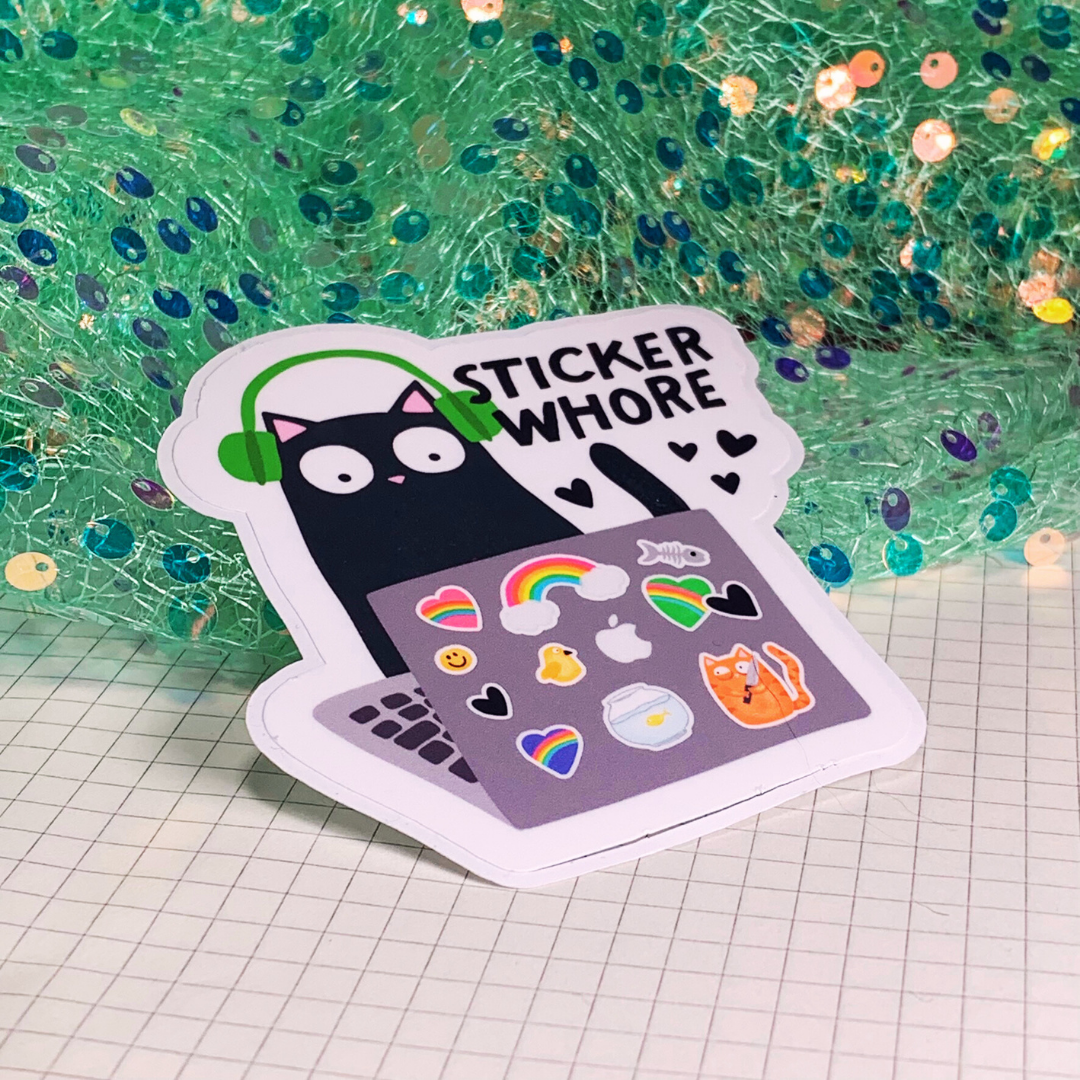 Sticker Whore - Vinyl Sticker