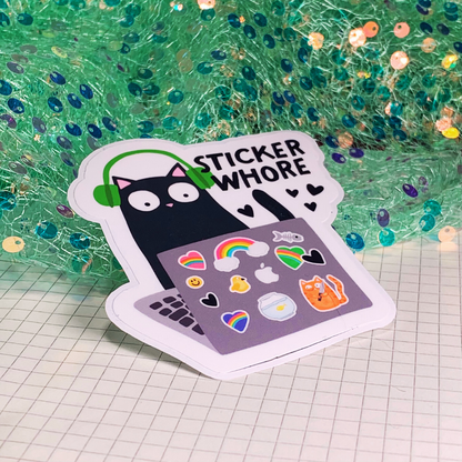 Sticker Whore - Vinyl Sticker