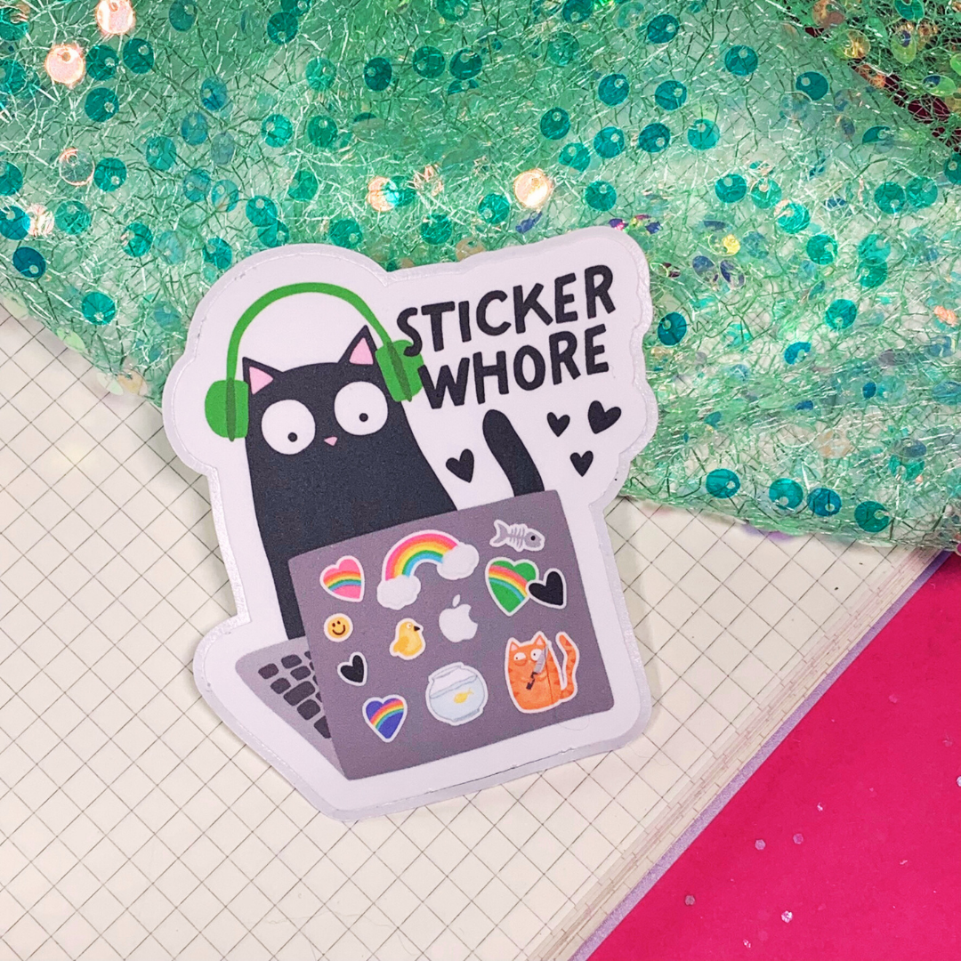 Sticker Whore - Vinyl Sticker