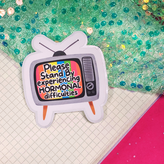 Please Stand By - Vinyl Sticker