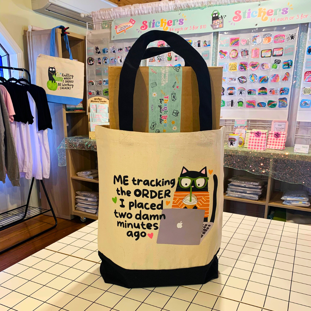 Me Tracking The Order I Placed Two Damn Minutes Ago - Tote Bag