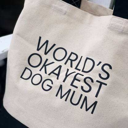 World's Okayest Cat Mum - Tote Bag
