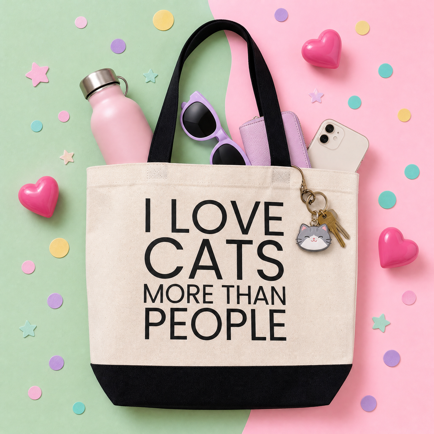 I Love Cats More Than People - Tote Bag