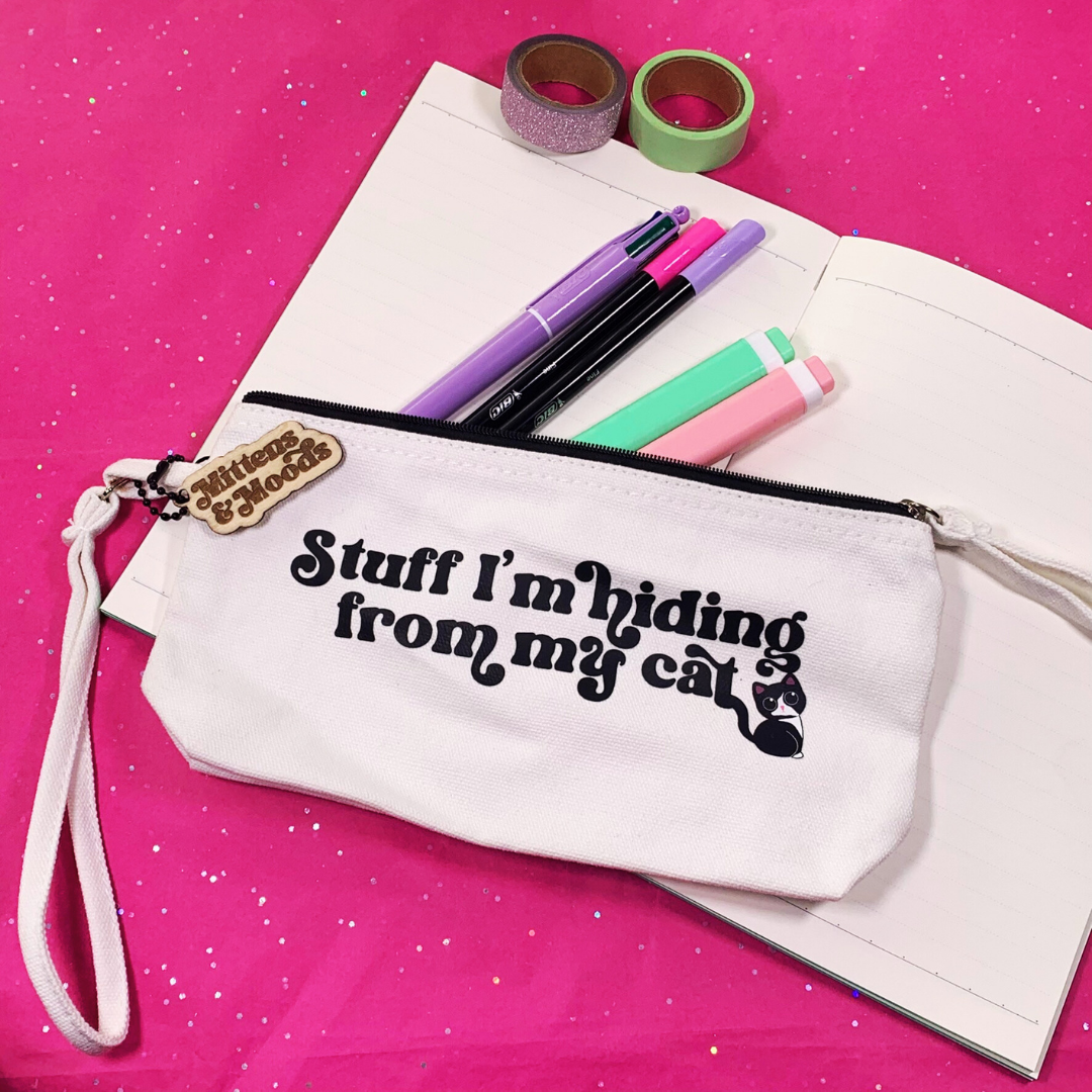 Stuff I'm Hiding From My Cat - Small Pouch