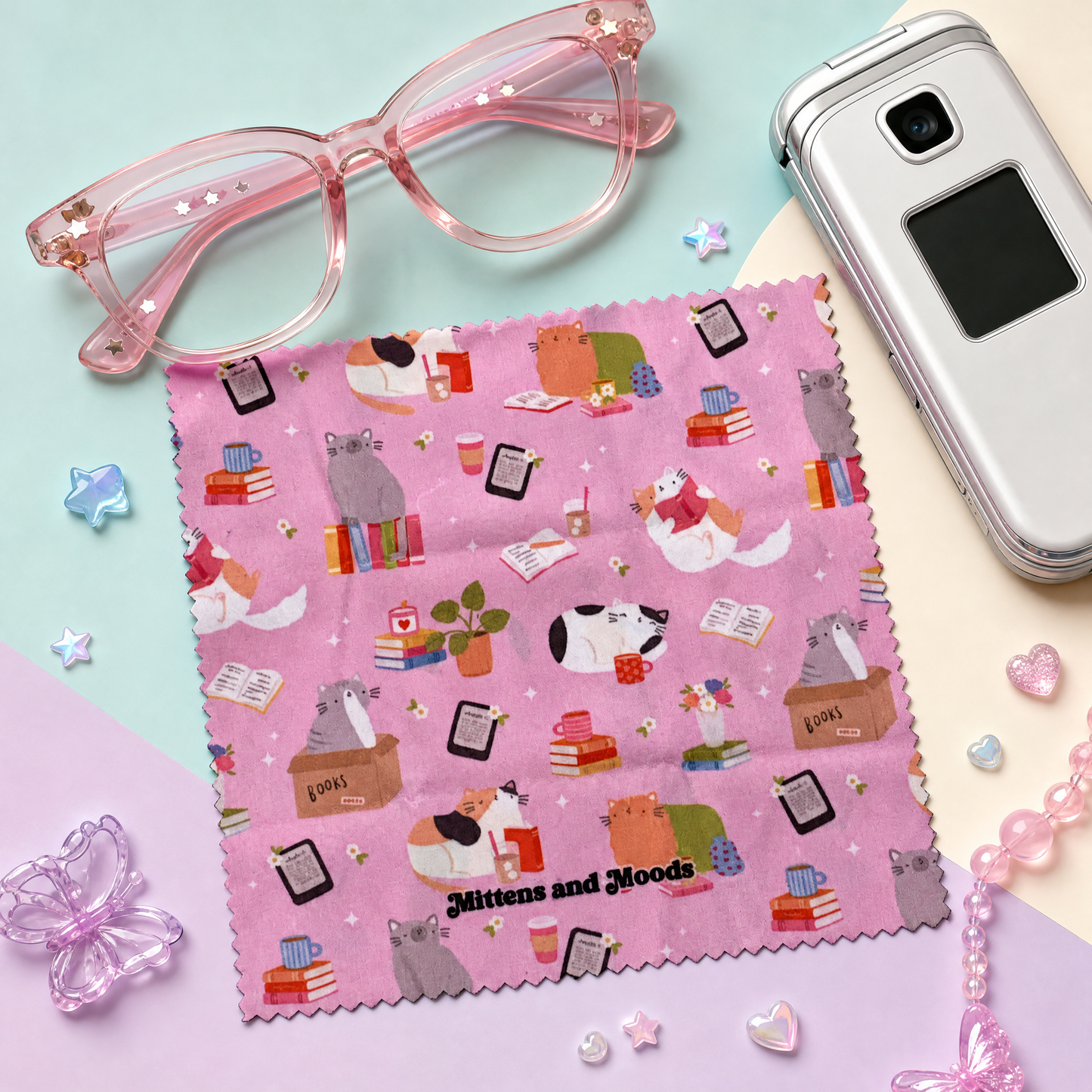 Cosy Cats - Glasses Cloth
