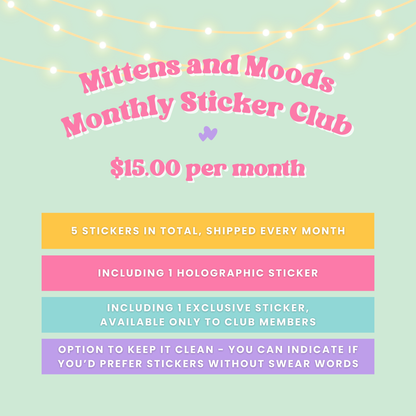 Monthly Sticker Club - Subscription