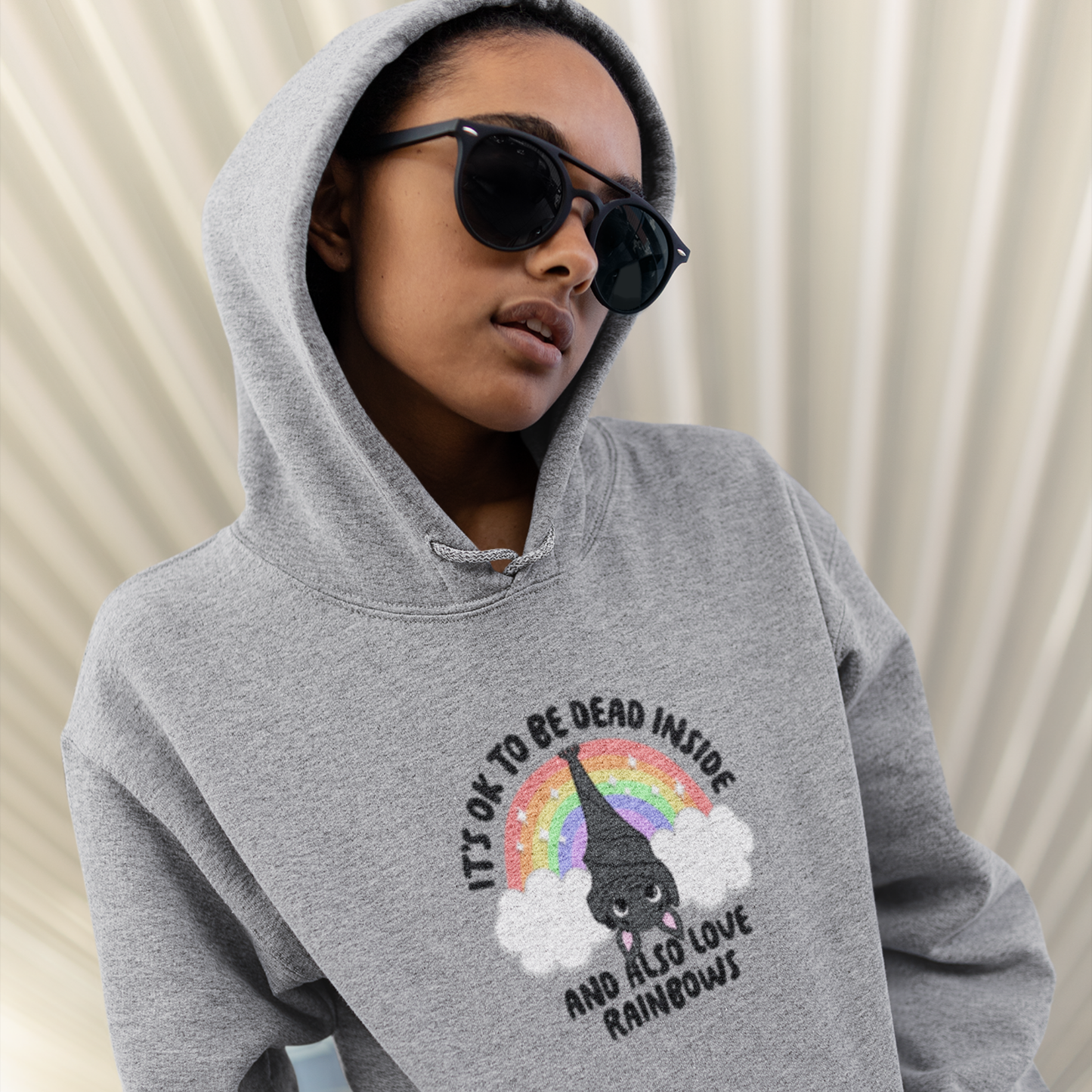 It's OK To Be Dead inside, And Also Like Rainbows - Hoodie