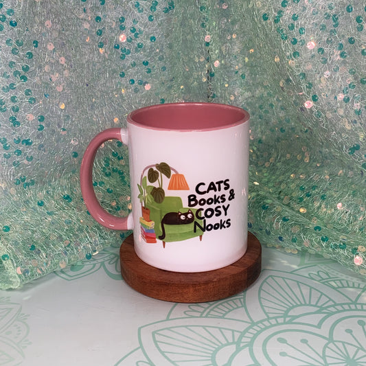 Cats, Books and Cosy Nooks - Ceramic Mug