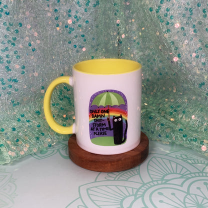 Only One Damn Shitstorm At A Time Please - Ceramic Mug