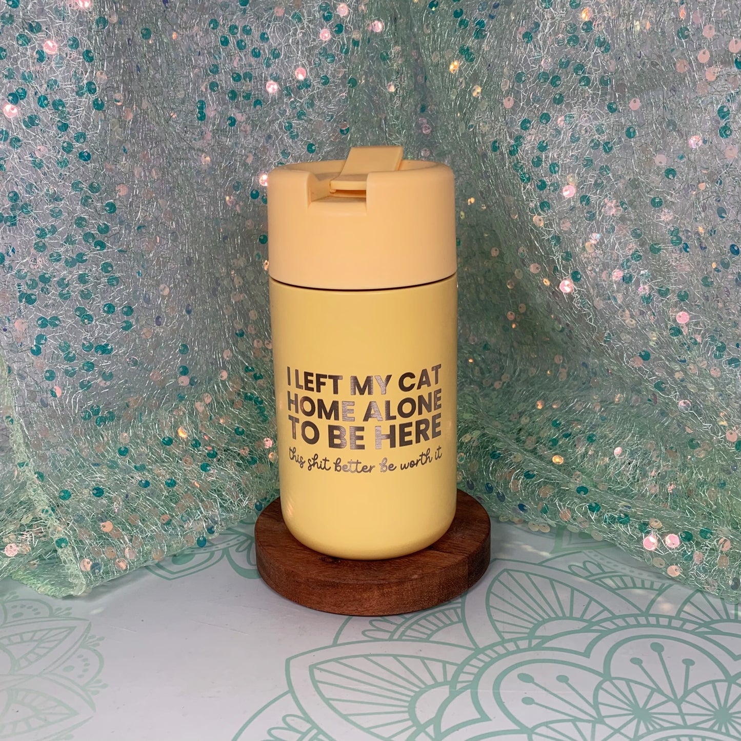 I Left My Cat Home Alone To Be Here - Travel Mug