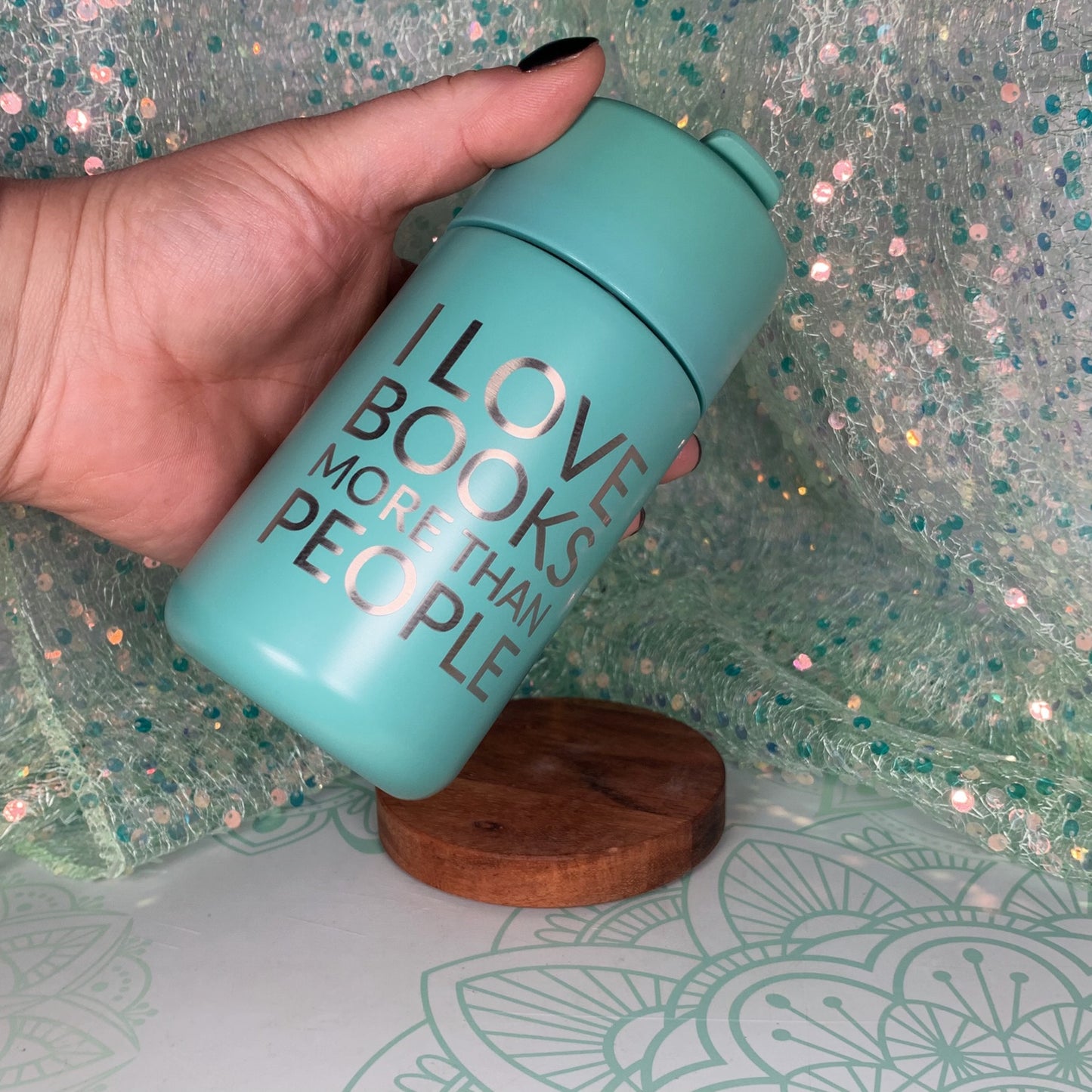 I Love Books More Than People  - Travel Mug