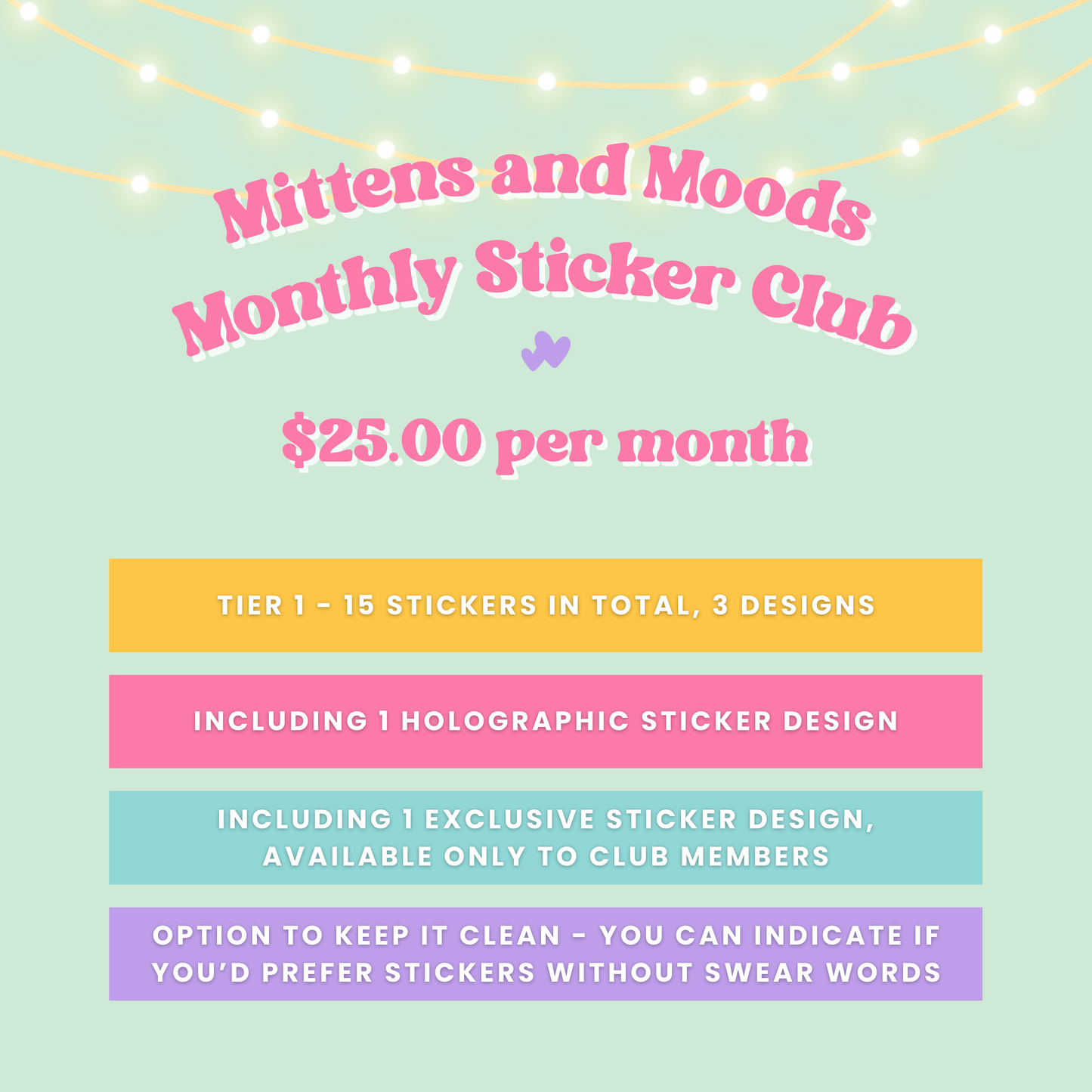 Monthly Sticker Club Max Subscription (Wholesale - Tier 1)