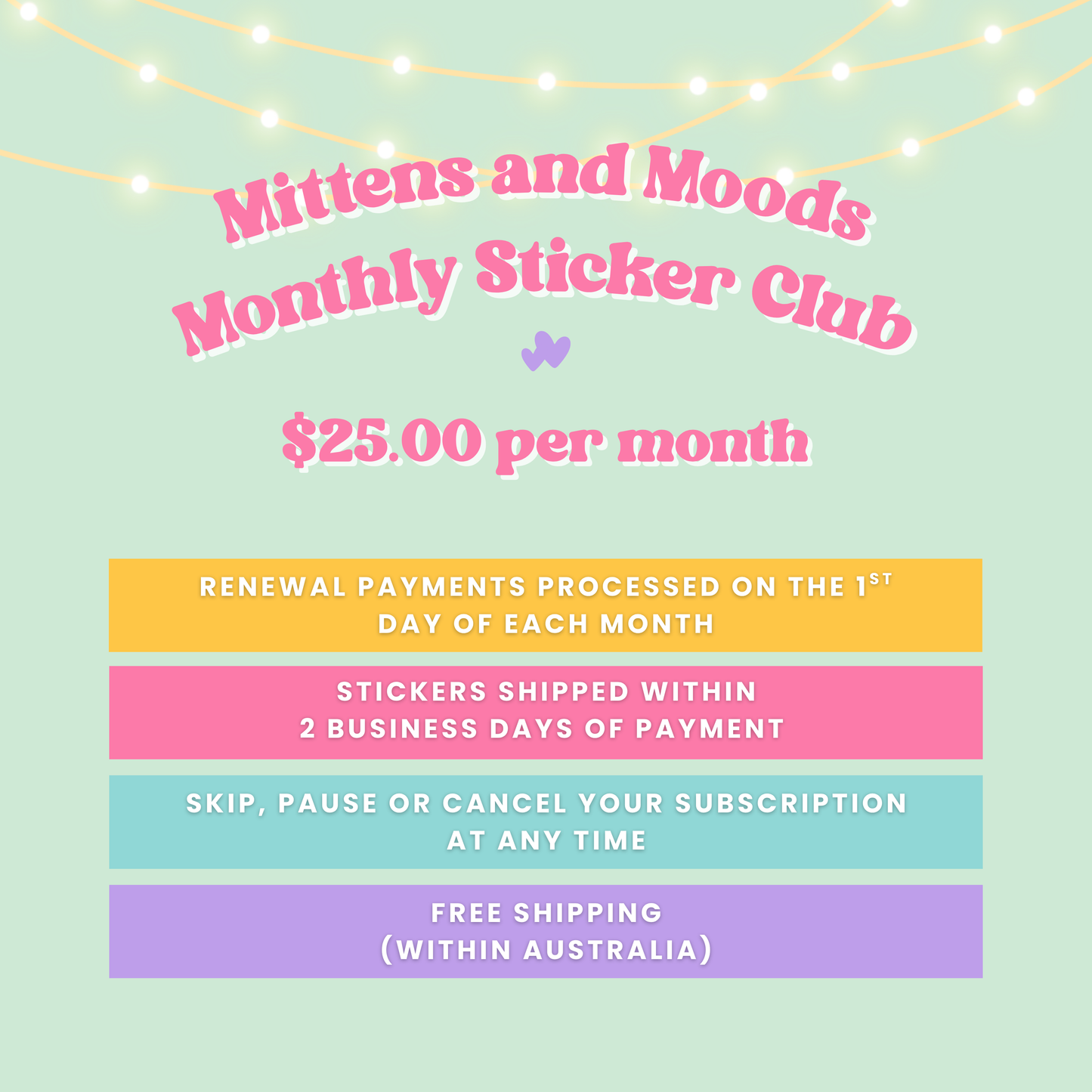 Monthly Sticker Club Max Subscription (Wholesale - Tier 1)