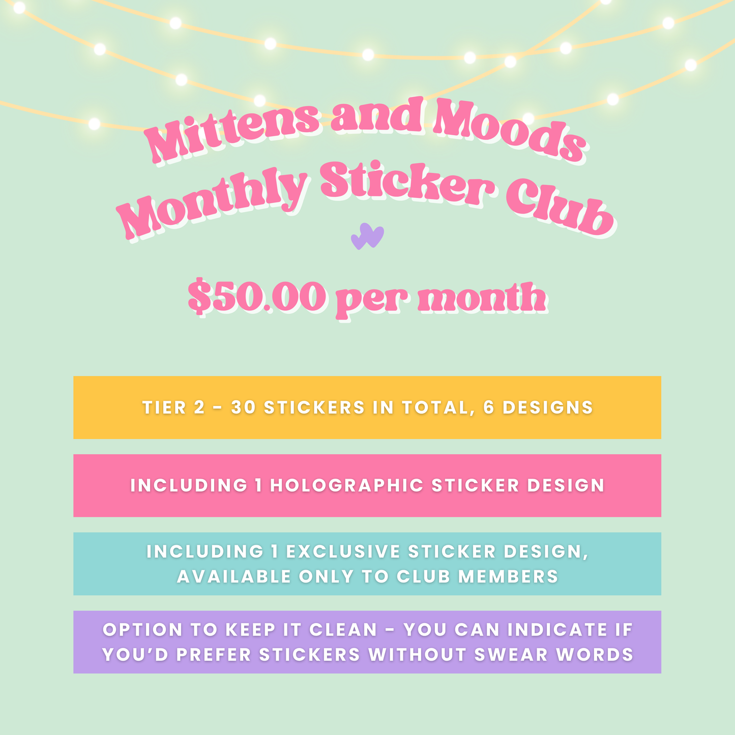 Monthly Sticker Club Max Subscription (Wholesale - Tier 2)