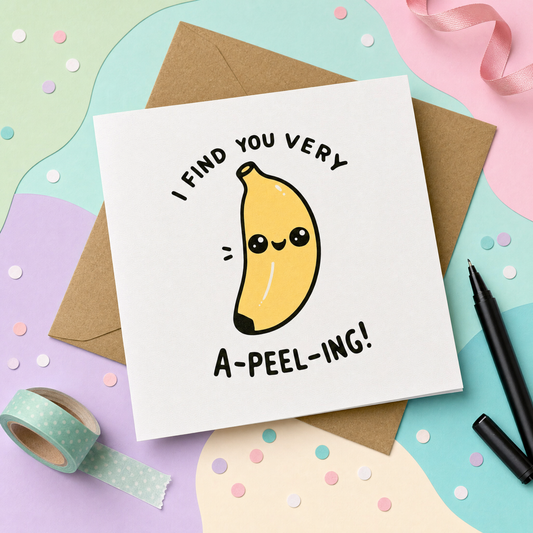 I Find You Very A-peel-ing - Greeting Card