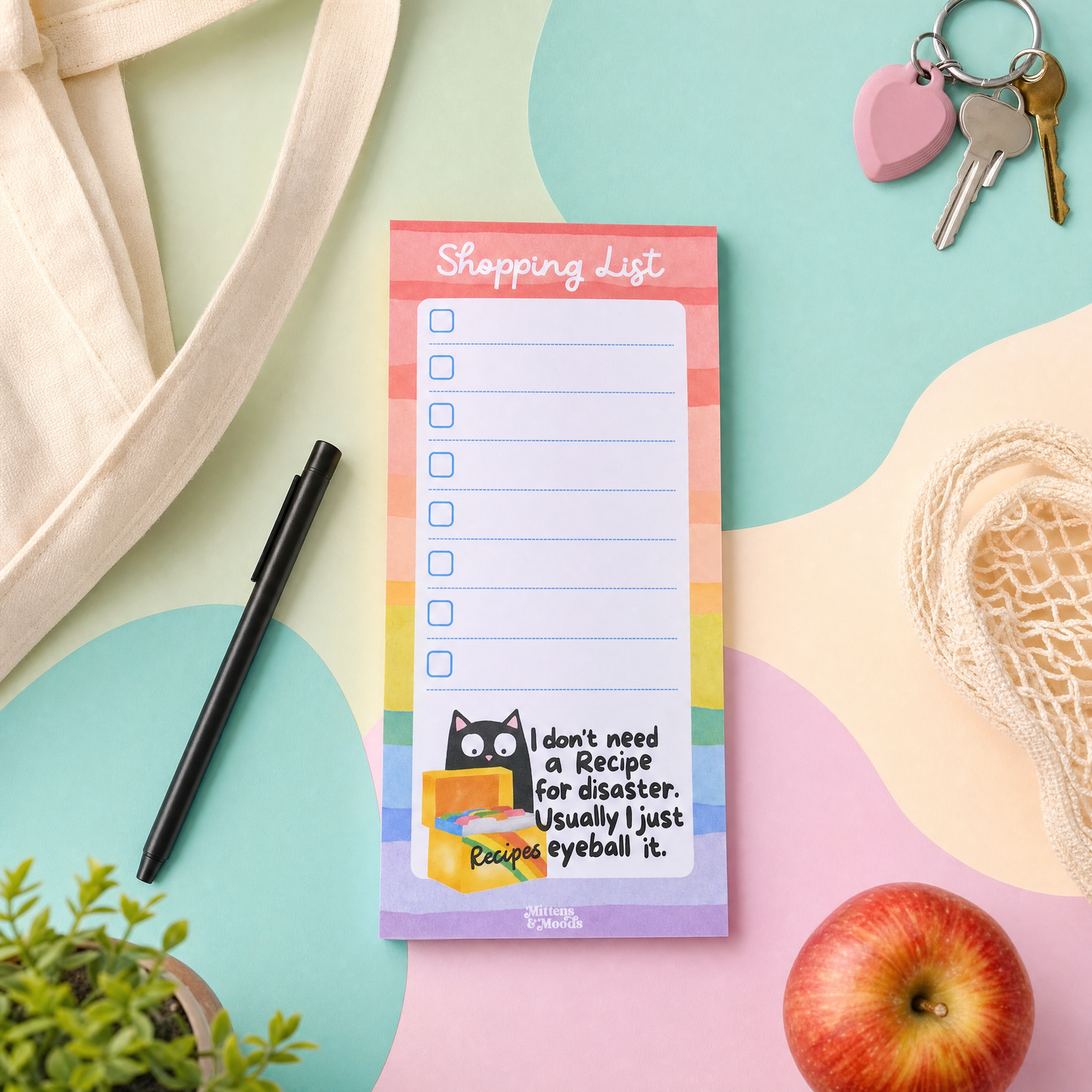 Shopping List Notepad - I Don't Need A Recipe For Disaster