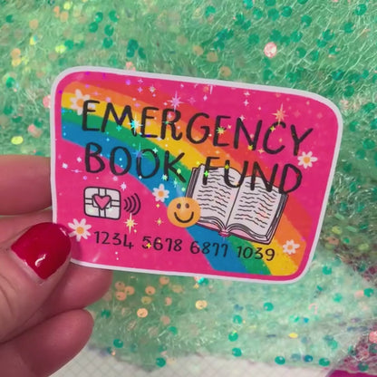 Emergency Book Fund - Vinyl Sticker